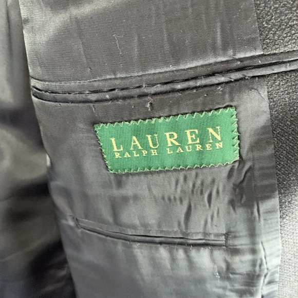 Lauren Ralph Lauren Sport Coat Men's 48R Gray Notch Lapel Single-Breasted 8237‎ - Picture 4 of 12
